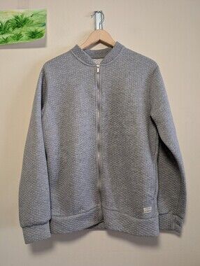 Jack & Jones JJStructure Sweat Zip Basketball Neck Jacket Gray Men's M